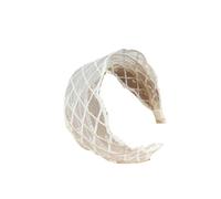 Fasce per capelli in pizzo vintage, accessori per capelli alla moda con personalità semplice fascia in rete bagnata