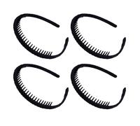 Fasce per capelli in plastica multicolore, antiscivolo ed elastiche, morbide e comode, con pettine dentato per una tenuta sicura, adatte a v