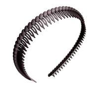 Fasce per capelli in plastica per donne con denti lunghi pettine per pneumatici anti-slittamento