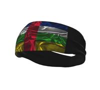 Fasce per capelli in seta con bandiera della Repubblica Centrafricana, per uomo e donna, antiscivolo, traspiranti, per palestra, basket, yoga