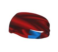 Fasce per capelli in seta con bandiera della Repubblica Socialista Federativa Sovietica Russa, per uomo e donna, antiscivolo, traspiranti, per palestra, basket, yoga.