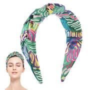 Fasce per capelli in stile bohémien, con stampa floreale, assorbe il sudore, accessorio per lo styling dei capelli per concerti, matrimoni, viaggi