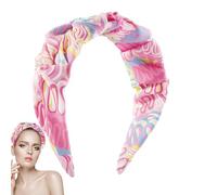 Fasce per capelli in stile bohémien, larghe fasce per capelli con stampa floreale, eleganti per capelli, assorbono il sudore, per concerti