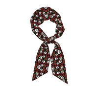 Fasce per capelli in stile boho per donna, ideali per yoga, sport e allenamento, sciarpe alla moda per il collo - Fascia per capelli con teschio e rosa, fasce antisudore per ragazze, fascia per borsa