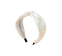 Fasce per capelli intrecciate di alta classe, con un senso di piccolo profumo, fermaglio per capelli dal temperamento dolce (beige)