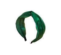 Fasce per capelli intrecciate di alta on un senso di piccolo profumo, fermaglio per capelli dal temperamento dolce (verde scuro)