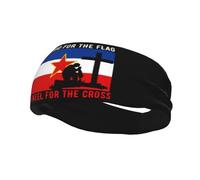 Fasce per capelli "Io sostengo la bandiera della Jugoslavia e mi inginocchio per la croce", per uomo e donna, antiscivolo, traspiranti, per palestra, basket, yoga.