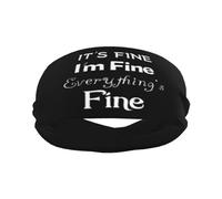Fasce per capelli It's Fine I'm Fine Everything's Fine Sport Fascia antisudore Fasce per capelli traspiranti Fascia per capelli unisex per adulti