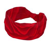Fasce per capelli larghe da donna, morbida fascia per capelli con fiori di rosa e fiori rossi, fascia antiscivolo per la testa, elastica per sudore, yoga, allenamento, fascia per capelli annodata