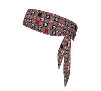 Fasce per capelli multi-stile per donna, yoga, sport, fitness, bellezza, sciarpa sottile alla moda per il collo, fascia per capelli con motivo a teschio carino, fasce antisudore per capelli, fascia pe