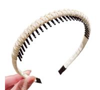 Fasce per capelli multiuso antiscivolo per donne e ragazze, per allenamento, cura del viso, attività sportive, in morbida resina mista, clip invisibile per capelli corti