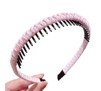 Fasce per capelli multiuso antiscivolo per donne e ragazze, per allenamento, cura del viso, attività sportive, in morbida resina mista, clip invisibile per capelli corti