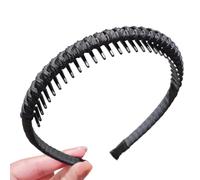 Fasce per capelli multiuso antiscivolo per donne e ragazze, per allenamento, cura del viso, attività sportive, in morbida resina mista, clip invisibile per capelli corti