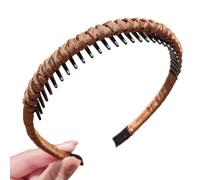 Fasce per capelli multiuso antiscivolo per donne e ragazze, per allenamento, cura del viso, attività sportive, in morbida resina mista, clip invisibile per capelli corti