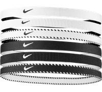 Nike Flex Classic Headbands 6PK Fasce Elastiche per Capelli Sport W/B (6 unità)