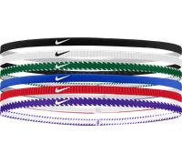 Nike Flex Classic Slim Headbands 6PK Fasce Elastiche Sottili per Capelli Sport Royal (6 unità)