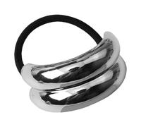 Fasce Per Capelli Non Danneggianti - Code Di Cavallo Con Corda In Pelle Metallico Da 5,8 Cm, Elastiche Per Capelli Comodi E Sicuri Per Donne E Ragazze | Cravatte Per Capelli Per Tutta L D