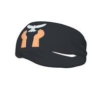 Fasce per capelli One Hand Puts A White Dove, da uomo e da donna, antiscivolo, traspiranti, per palestra, basket, yoga