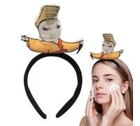 Fasce per capelli originali - Fasce per capelli 'imperatore dei cartoni animati, fasce per capelli divertenti | Tirare e raggruppare i capelli Copricapo di cartone animato Peluche Fascia per ragaz