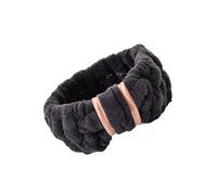 Fasce per capelli Papillon Lavaggio del viso Morbidezza Pile Corallo Sportivo Fasce per lo Styling Accessori Trucco Cura della pelle Bagno Yoga Nero