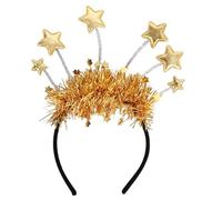 Fasce per capelli per Capodanno 2026, accessori per capelli a forma di stella color oro e argento, con nappe lucide per donne, coppie e famiglie, perfette per feste, Natale e servizi fotografici