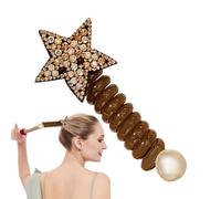 Fasce per capelli per cavo telefonico | Strass Ponytail Hair Ties,Supporti per coda di cavallo per cavo telefonico a spirale, accessori per supporto coda di cavallo per Bseid