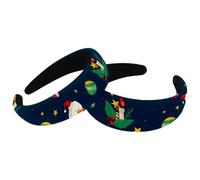 Fasce per capelli per donne e ragazze, confezione da 2 cerchietti imbottiti con scritta Merry Christmas Snowman Sock Fashion Thick Wide Hair Hoop Velvet Hair Hoops Accessori per capelli