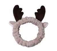 Fasce per capelli per donne e ragazze, maschera per il trucco, con fiocco, fascia per capelli con orecchie di coniglio, accessori per capelli con piccoli animali in stile cartone animato (stile 1)