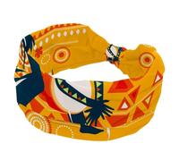 Fasce per capelli per donne e ragazze, morbida fascia larga, da uomo che suona musica africana djembe elastica con nodo, fascia per capelli sportiva alla moda per allenamento, yoga, palestra, corsa