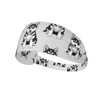 Fasce per capelli per donne e uomini, antiscivolo, con battito cardiaco, basket, nere e bianche, elastiche, morbide, per allenamento, yoga, corsa e sport.