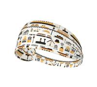 Fasce per capelli per donne e uomini, stampa trasporto treno fascia sudore atletica sport corsa allenamento fasce