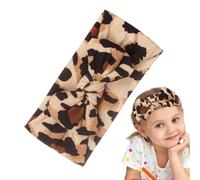 Fasce per capelli per,Fasce per capelli per - Ampie fasce per la testa con turbante per leopardati,Fascia per con fiocchi morbida ed elastica per e bambini per uso quotidiano e fotogr