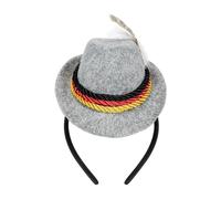 Fasce per capelli per Oktoberfest, cappello da festa della birra, accessorio retrò per feste, copricapo in feltro, accessorio per costume da donna adulta, accessorio per costume in stile bavarese