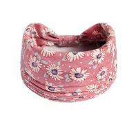 Fasce per capelli per ragazze alla moda con stampa floreale morbide fasce per capelli da donna elastiche rosa fasce per capelli per donne adulte per esercizi yoga accessori per capelli - 07