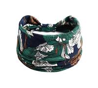 Fasce per capelli per ragazze alla moda con stampa floreale morbide fasce per capelli da donna elastiche rosa fasce per capelli per donne adulte per esercizi yoga accessori per capelli - 07