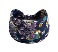 Fasce per capelli per ragazze alla moda con stampa floreale morbide fasce per capelli da donna elastiche rosa fasce per capelli per donne adulte per esercizi yoga accessori per capelli - 07