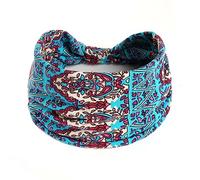 Fasce per capelli per ragazze alla moda con stampa floreale morbide fasce per capelli da donna elastiche rosa fasce per capelli per donne adulte per esercizi yoga accessori per capelli - 07