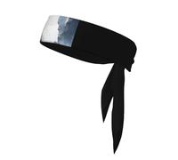 Fasce per capelli personalizzate uniche per donne e uomini, traspiranti per il sudore, eleganti fasce per il sudore, per controllo dei capelli, perfette per sport e allenamenti, una pietra che cade