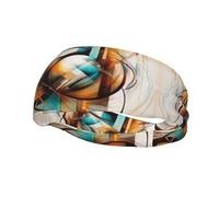 Fasce per capelli personalizzate uniche per uomini e donne, eleganti fasce per il sudore per corsa, allenamento e sport, disegno architettonico traspirante ed elastico