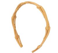 Fasce per capelli pieghevoli, compatte, pieghevoli, elastiche, pratiche per la scuola, l'ufficio, lo sport, realizzate in resina plastica in diversi colori (Amarilla)