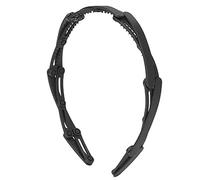 Fasce per capelli pieghevoli, compatte, pieghevoli, elastiche, pratiche per la scuola, l'ufficio, lo sport, realizzate in resina plastica in diversi colori (Negra)