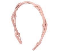 Fasce per capelli pieghevoli, compatte, pieghevoli, elastiche, pratiche per la scuola, l'ufficio, lo sport, realizzate in resina plastica in diversi colori (Rosa)