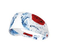 Fasce per capelli Red Rose in The Water Sports per donne e uomini, fasce elastiche per capelli, fasce antiscivolo alla moda per yoga, fitness e corsa