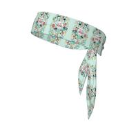 Fasce per capelli regolabili con stampa sportiva I Love The 90s illustrazione per donne uomini annodate fasce elastiche antiscivolo per capelli alla moda