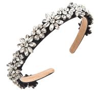 Fasce per capelli retrò leggere di lusso da donna High-End con bordi fini in vetro