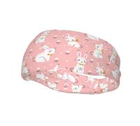 Fasce per capelli rosa a forma di coniglietto per donna, fascia per il trucco antiscivolo, fascia per lo sport, fascia per la corsa, fascia elastica per il sudore, fasce larghe alla moda per donna, fa