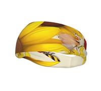 Fasce per capelli sportive con api, girasoli, margherite e rose per uomo e donna, traspiranti, elastiche, antiscivolo, ideali per la moda, il lavaggio del viso, gli allenamenti, lo yoga e l'uso quotid