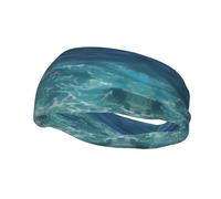 Fasce per capelli The Deep Ocean per donna o uomo - Fascia antisudore regolabile per corsa, yoga, palestra e sport