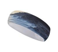 Fasce per capelli The Seaside Lighthouse per donna o uomo - Fascia antisudore regolabile per corsa, yoga, palestra e sport