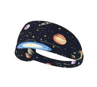 Fasce per capelli The Solar Family per donne e uomini, divertenti fasce elastiche antisudore, per corsa, ciclismo, basket